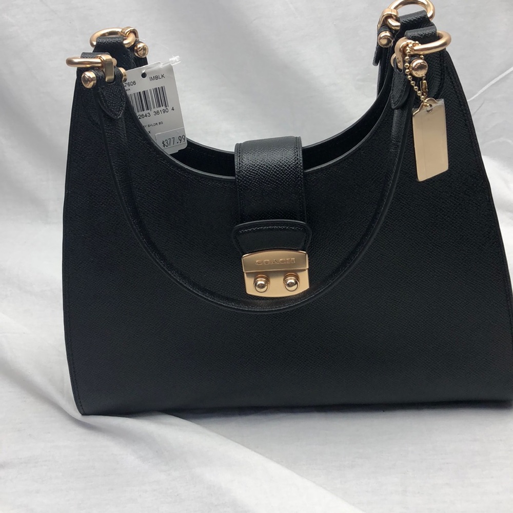 Avary Petal Leather Shoulder Bag Coach